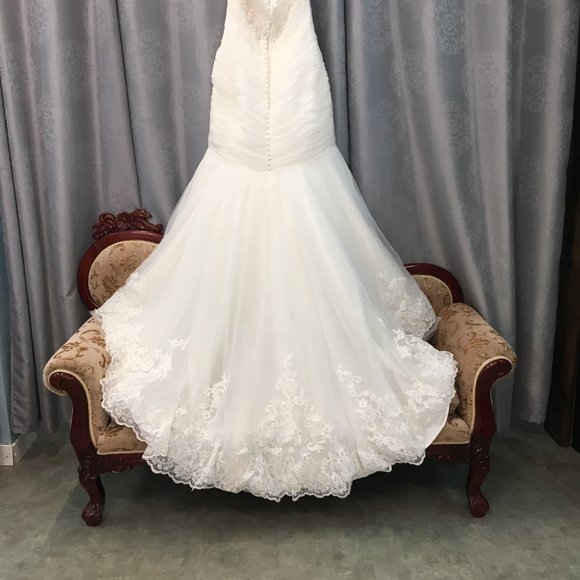 New Sexy BUM Mermaid Mori Lee Wedding Dress, Size 12, Mermaid Fit and Flare - Picture 4 of 14